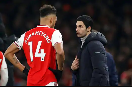 Mikel Arteta, Pierre-Emerick Aubameyang
